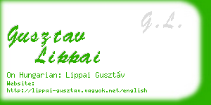 gusztav lippai business card